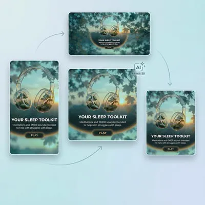 Smart resizing (static ad) example 1