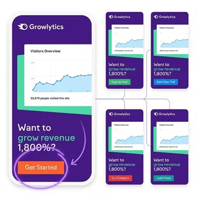 CTA variations (static ad) example 1